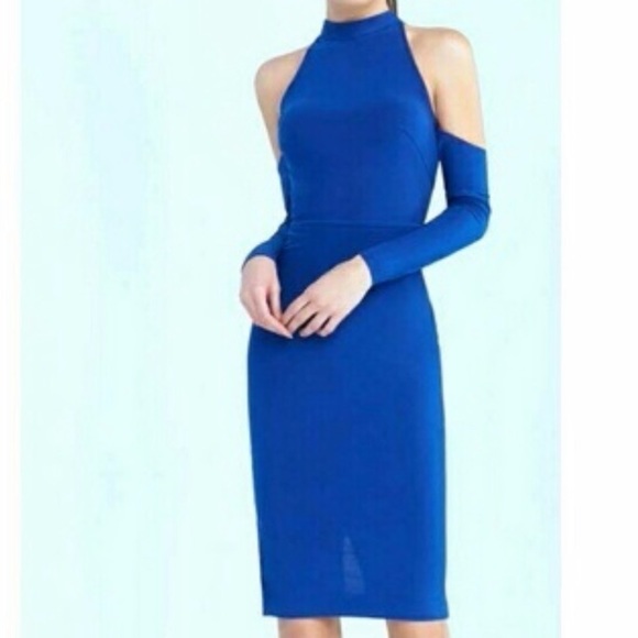 IEENA for Mcduggal Cold Shoulder, halter neck dress - Picture 4 of 5